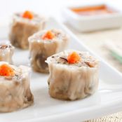 Dumplings Asian Shu Mai w/Chili oil dipping sauce